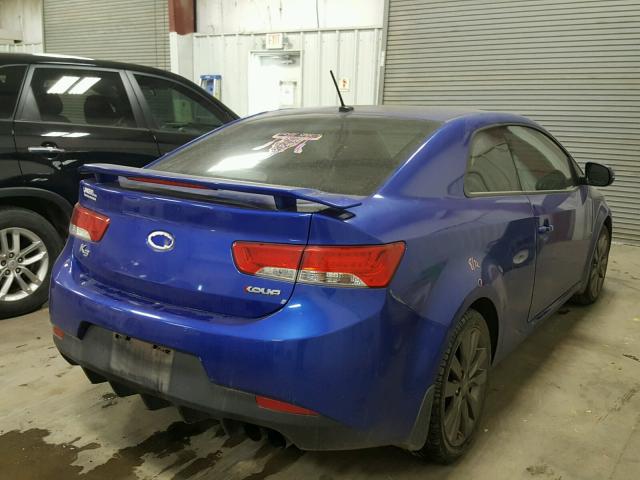 KNAFW6A32C5615111 - 2012 KIA FORTE SX BLUE photo 4