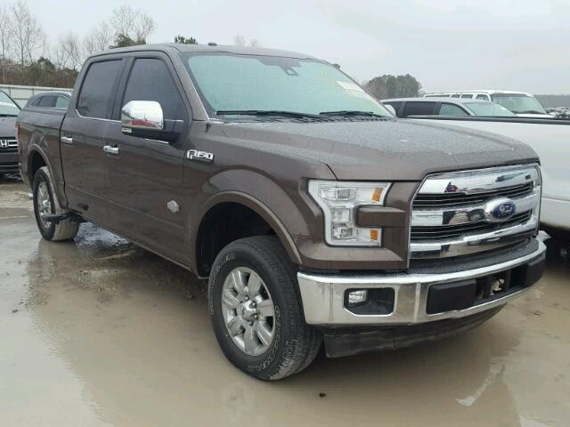 1FTEW1EFXFFA86995 - 2015 FORD F150 SUPER BROWN photo 1