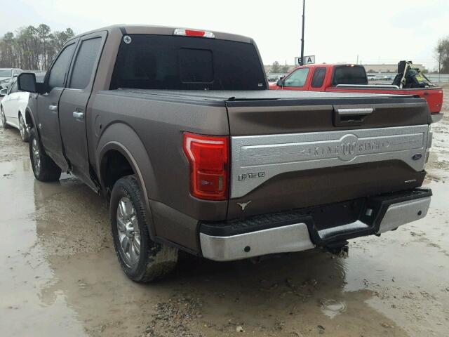 1FTEW1EFXFFA86995 - 2015 FORD F150 SUPER BROWN photo 3