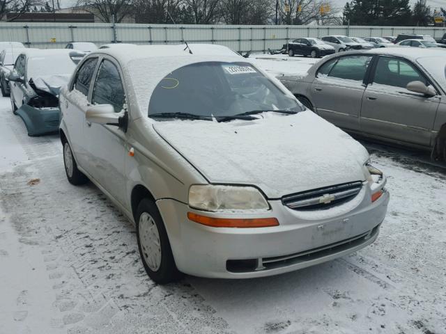 KL1TD52684B165800 - 2004 CHEVROLET AVEO SILVER photo 1