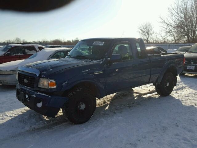 1FTYR44E79PA41977 - 2009 FORD RANGER SUP BLUE photo 2