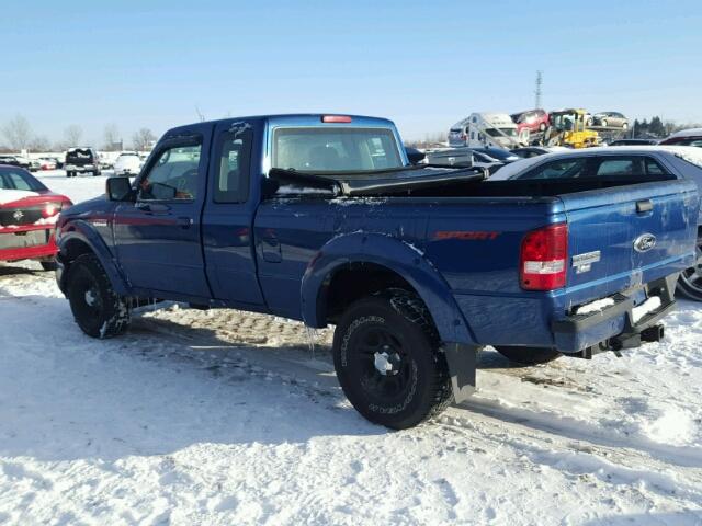 1FTYR44E79PA41977 - 2009 FORD RANGER SUP BLUE photo 3