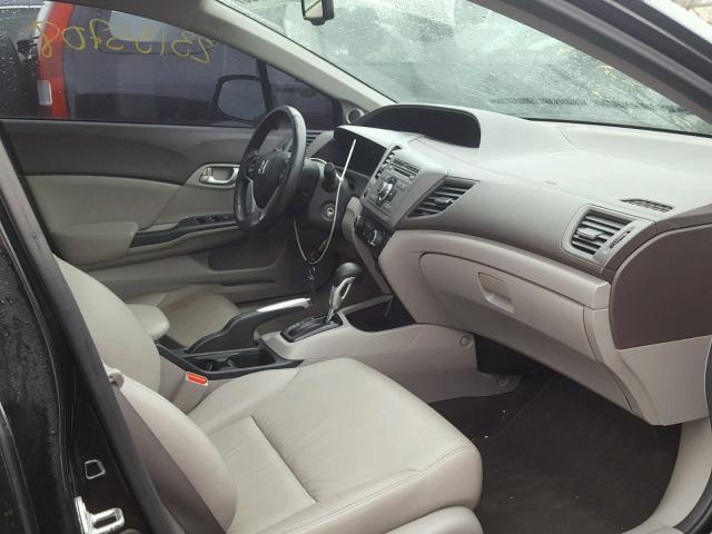 19XFB2F91CE026298 - 2012 HONDA CIVIC EXL أسود صورة 5