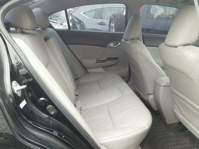 19XFB2F91CE026298 - 2012 HONDA CIVIC EXL أسود صورة 6