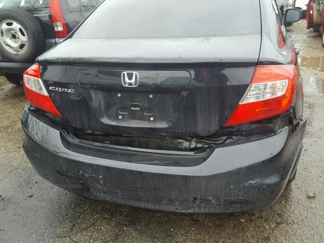 19XFB2F91CE026298 - 2012 HONDA CIVIC EXL أسود صورة 9