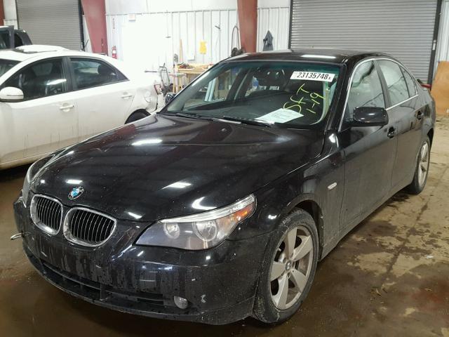 WBANF33567CS40639 - 2007 BMW 525 XI BLACK photo 2