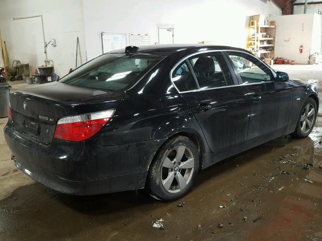 WBANF33567CS40639 - 2007 BMW 525 XI BLACK photo 4