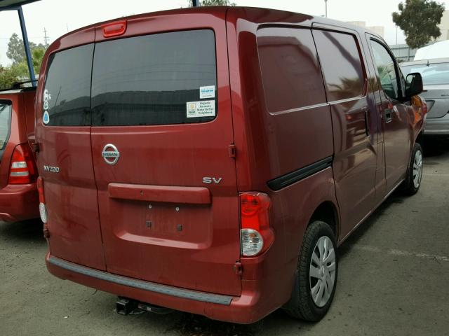 3N6CM0KN9HK710252 - 2017 NISSAN NV200 2.5S RED photo 4