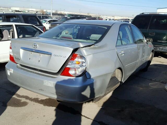 4T1BE32K63U717330 - 2003 TOYOTA CAMRY LE SILVER photo 4