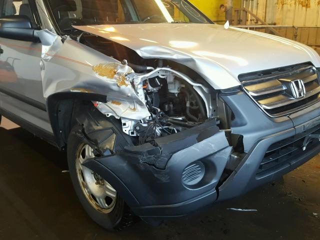 SHSRD78525U321818 - 2005 HONDA CR-V LX SILVER photo 9