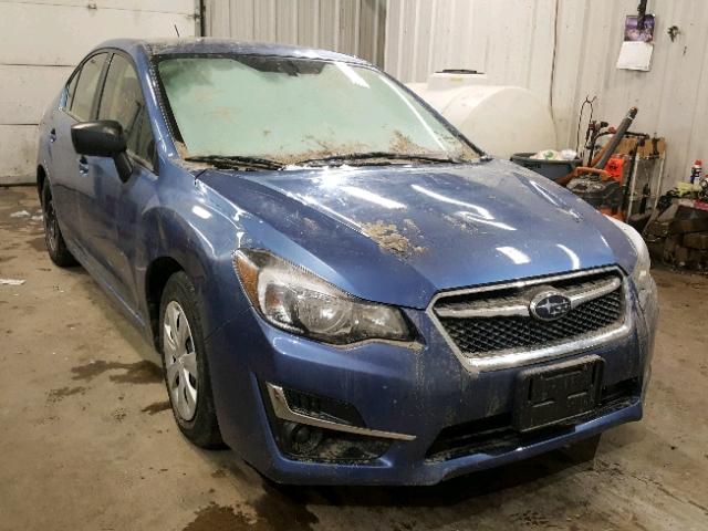 JF1GJAA66GH017925 - 2016 SUBARU IMPREZA BLUE photo 1