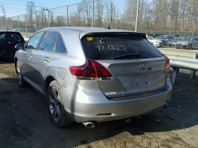 4T3ZK3BB0FU071186 - 2015 TOYOTA VENZA LE SILVER photo 3