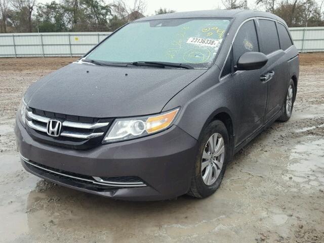 5FNRL5H66FB086655 - 2015 HONDA ODYSSEY EX GRAY photo 2