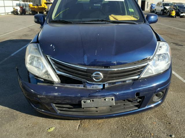 3N1BC1CP4CK800640 - 2012 NISSAN VERSA S BLUE photo 9