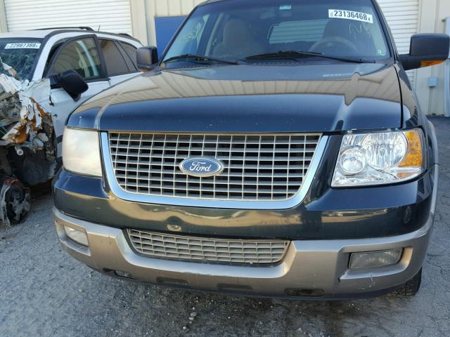 1FMEU17W73LA06810 - 2003 FORD EXPEDITION GREEN photo 9