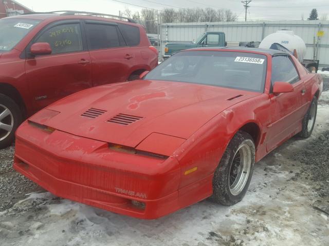 1G2FW2181KL246876 - 1989 PONTIAC FIREBIRD T RED photo 2