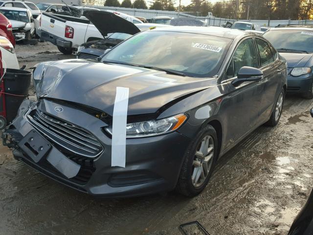 3FA6P0H73GR234804 - 2016 FORD FUSION SE GRAY photo 2