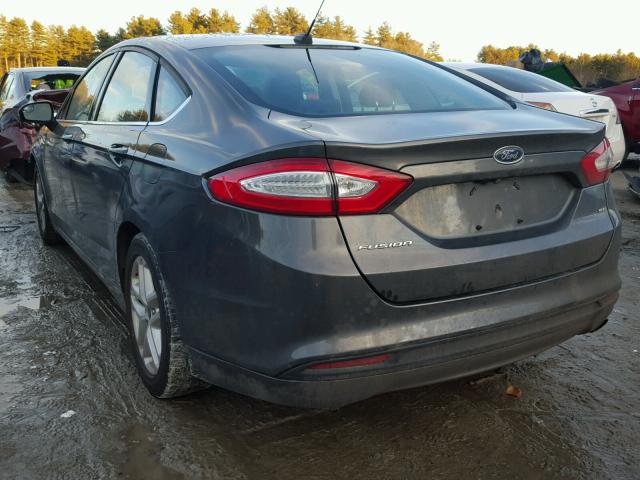 3FA6P0H73GR234804 - 2016 FORD FUSION SE GRAY photo 3