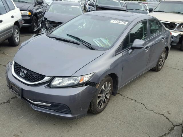 19XFB2F87DE222366 - 2013 HONDA CIVIC EX CHARCOAL photo 2