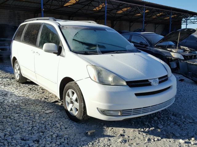 5TDZA22C54S159476 - 2004 TOYOTA SIENNA XLE WHITE photo 1