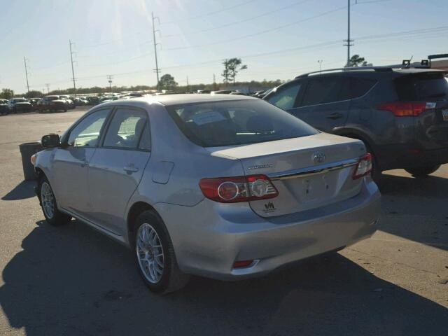 2T1BU4EE7CC823513 - 2012 TOYOTA COROLLA SILVER photo 3