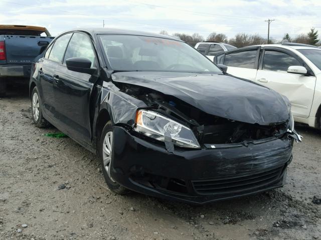 3VW2K7AJ2EM406124 - 2014 VOLKSWAGEN JETTA BASE BLACK photo 1