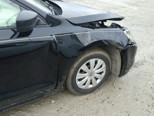 3VW2K7AJ2EM406124 - 2014 VOLKSWAGEN JETTA BASE BLACK photo 9