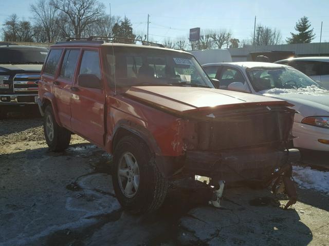 1J4FJ68S4WL244915 - 1998 JEEP CHEROKEE S RED photo 1