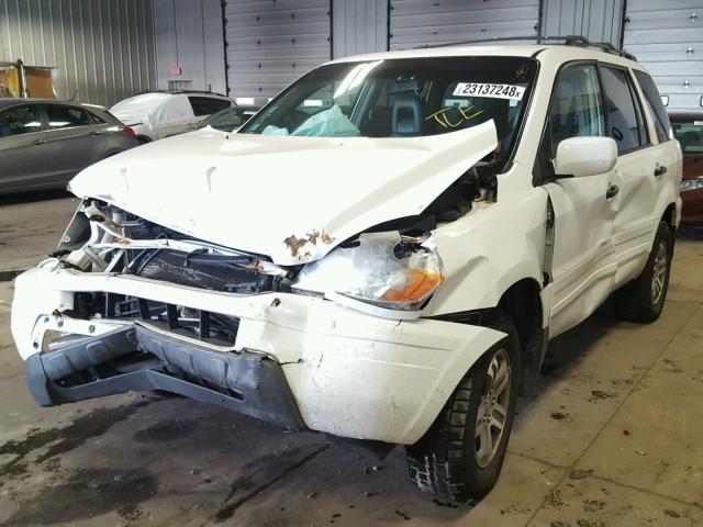 2HKYF18623H552798 - 2003 HONDA PILOT EXL WHITE photo 2