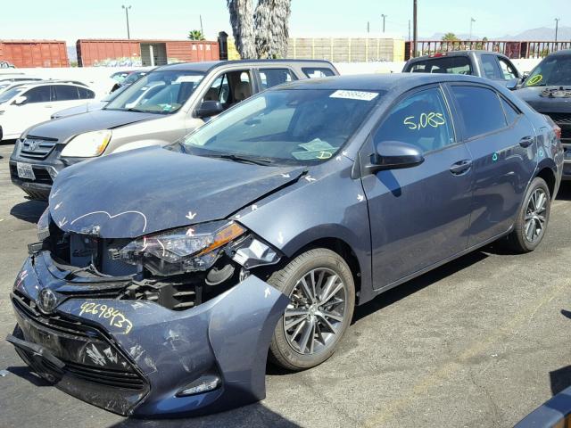 5YFBURHE9HP628948 - 2017 TOYOTA COROLLA L GRAY photo 2