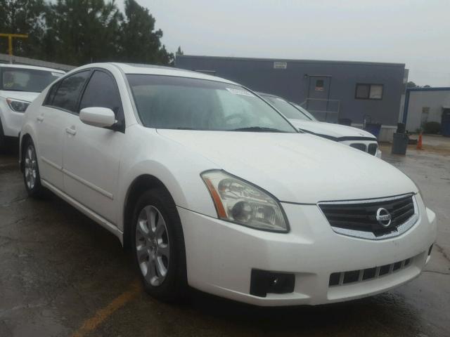 1N4BA41E28C836741 - 2008 NISSAN MAXIMA SE WHITE photo 1