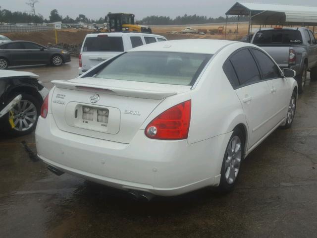 1N4BA41E28C836741 - 2008 NISSAN MAXIMA SE WHITE photo 4