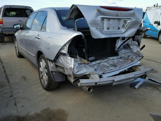 1HGCM66487A096805 - 2007 HONDA ACCORD SE SILVER photo 3