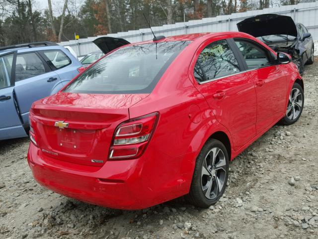 1G1JF5SB6H4127301 - 2017 CHEVROLET SONIC PREM RED photo 4