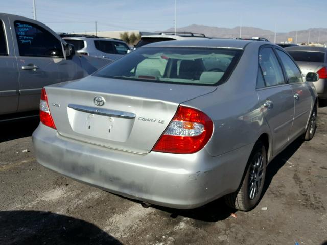 4T1BE32K04U882260 - 2004 TOYOTA CAMRY LE SILVER photo 4