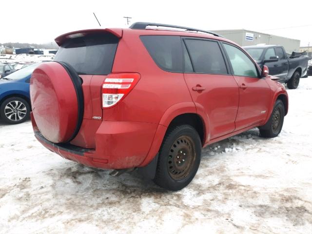 2T3RF4DV8BW088281 - 2011 TOYOTA RAV4 SPORT RED photo 4