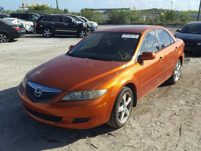 1YVFP80C645N83966 - 2004 MAZDA 6 I ORANGE photo 2