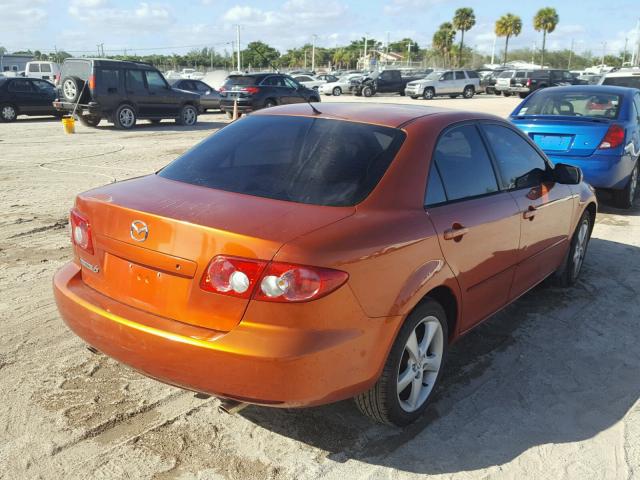 1YVFP80C645N83966 - 2004 MAZDA 6 I ORANGE photo 4