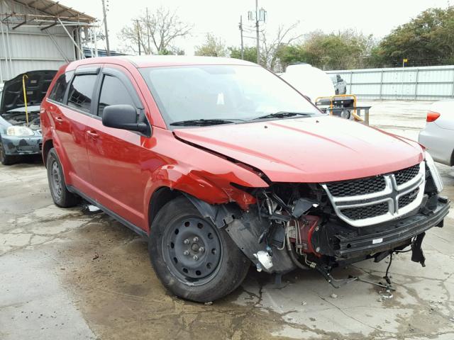 3C4PDCAB9ET166564 - 2014 DODGE JOURNEY SE RED photo 1