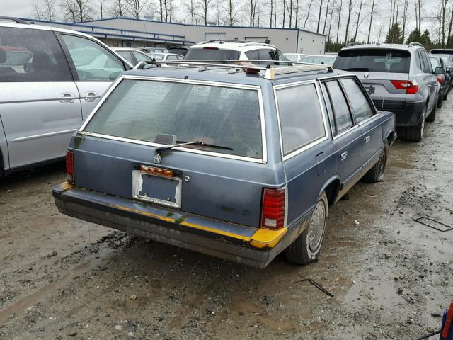 1P3BP39K6GF297504 - 1986 PLYMOUTH RELIANT SE BLUE photo 4