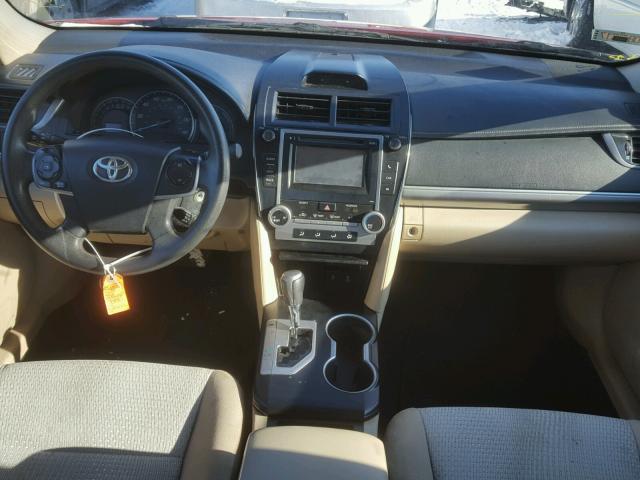 4T4BF1FK3CR201217 - 2012 TOYOTA CAMRY BASE RED photo 9