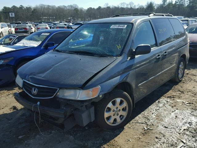 5FNRL180X4B015640 - 2004 HONDA ODYSSEY EX GRAY photo 2