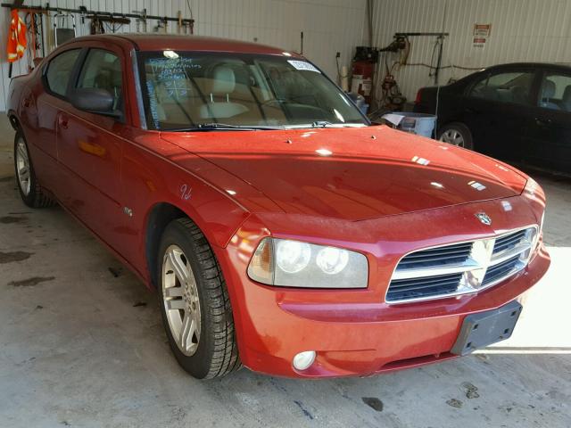 2B3KA43G86H430600 - 2006 DODGE CHARGER SE RED photo 1