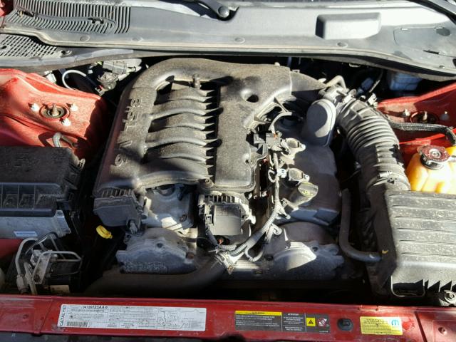 2B3KA43G86H430600 - 2006 DODGE CHARGER SE RED photo 7