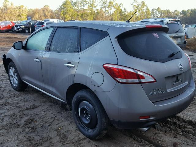 JN8AZ1MU6CW111171 - 2012 NISSAN MURANO S GRAY photo 3