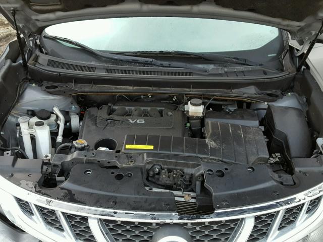 JN8AZ1MU6CW111171 - 2012 NISSAN MURANO S GRAY photo 7