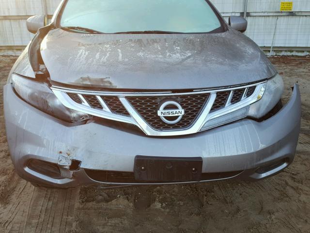 JN8AZ1MU6CW111171 - 2012 NISSAN MURANO S GRAY photo 9