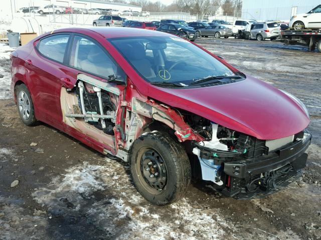 KMHDH4AEXGU645040 - 2016 HYUNDAI ELANTRA SE RED photo 1