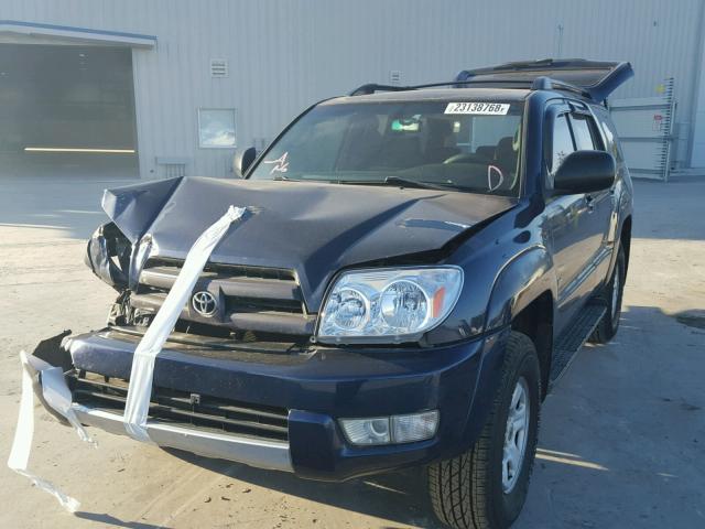 JTEZU14R638003867 - 2003 TOYOTA 4RUNNER SR BLUE photo 2