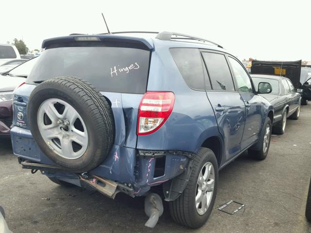 2T3ZF4DV3CW108681 - 2012 TOYOTA RAV4 BLUE photo 4